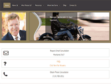 Tablet Screenshot of motorcycleaccidentcaselaw.com